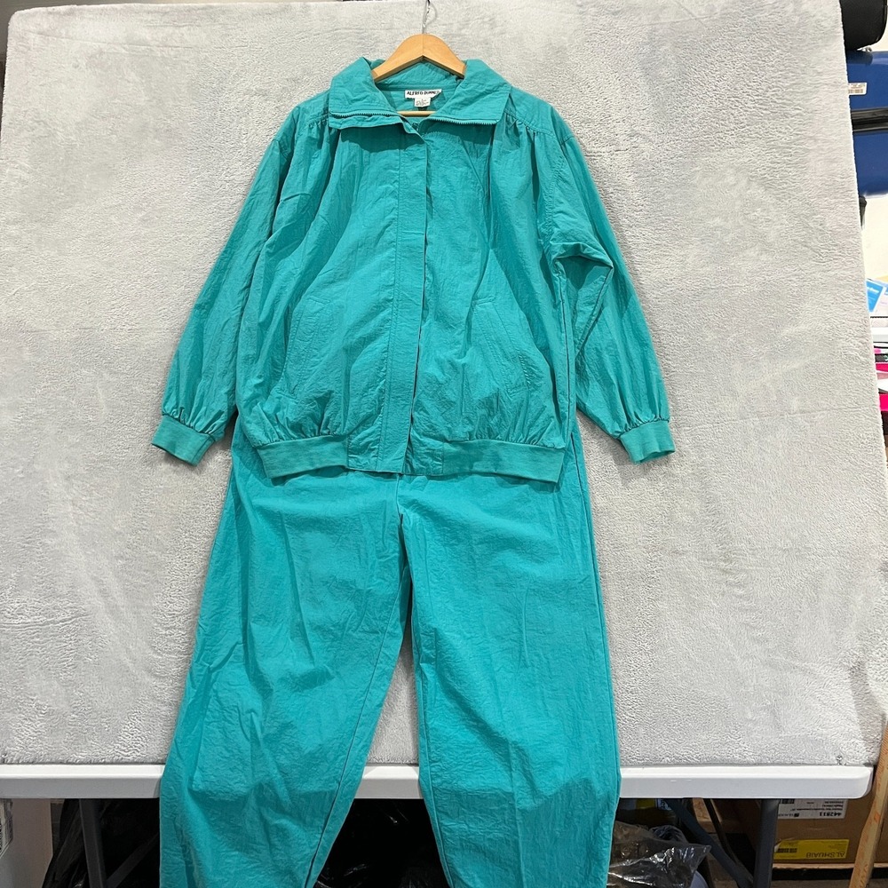 Vintage Alfred Dunner Track Suit Womens Large Nylon Retro 90s Lightweight